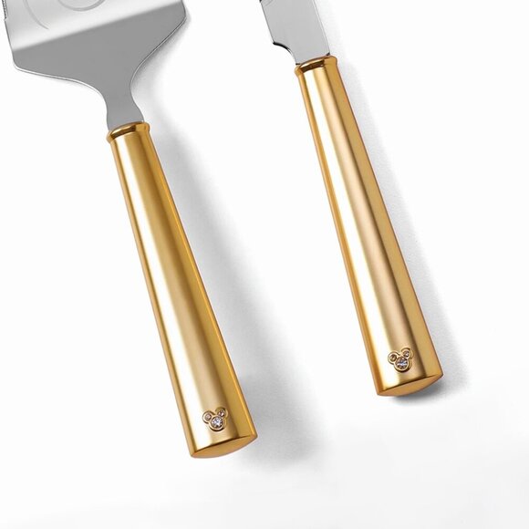 Disney x Lenox Keepsake Wedding Cake Server Set Bridal Dessert Jeweled Mickey - Picture 2 of 8